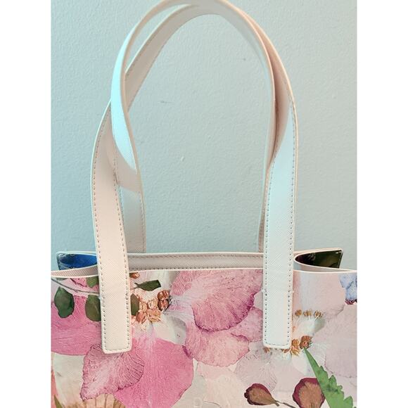 Ted Baker London Icon Bag Floral Tote Pink Multicolor Polyester Shopper - Picture 5 of 8